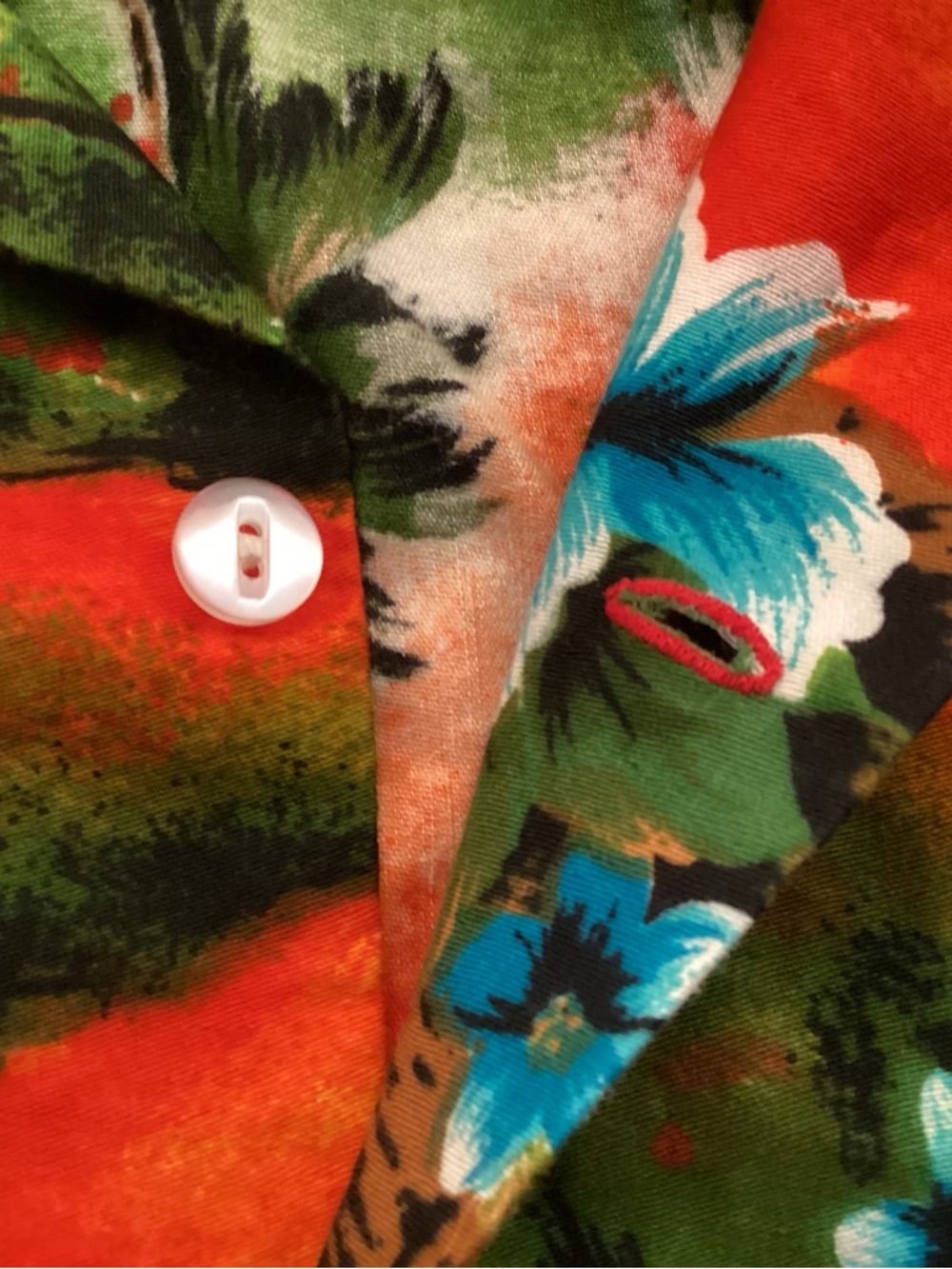 Vintage Hukilau Fashions Honolulu Men's Tropical Floral Hawaiian Camp Shirt - Picture 9 of 12